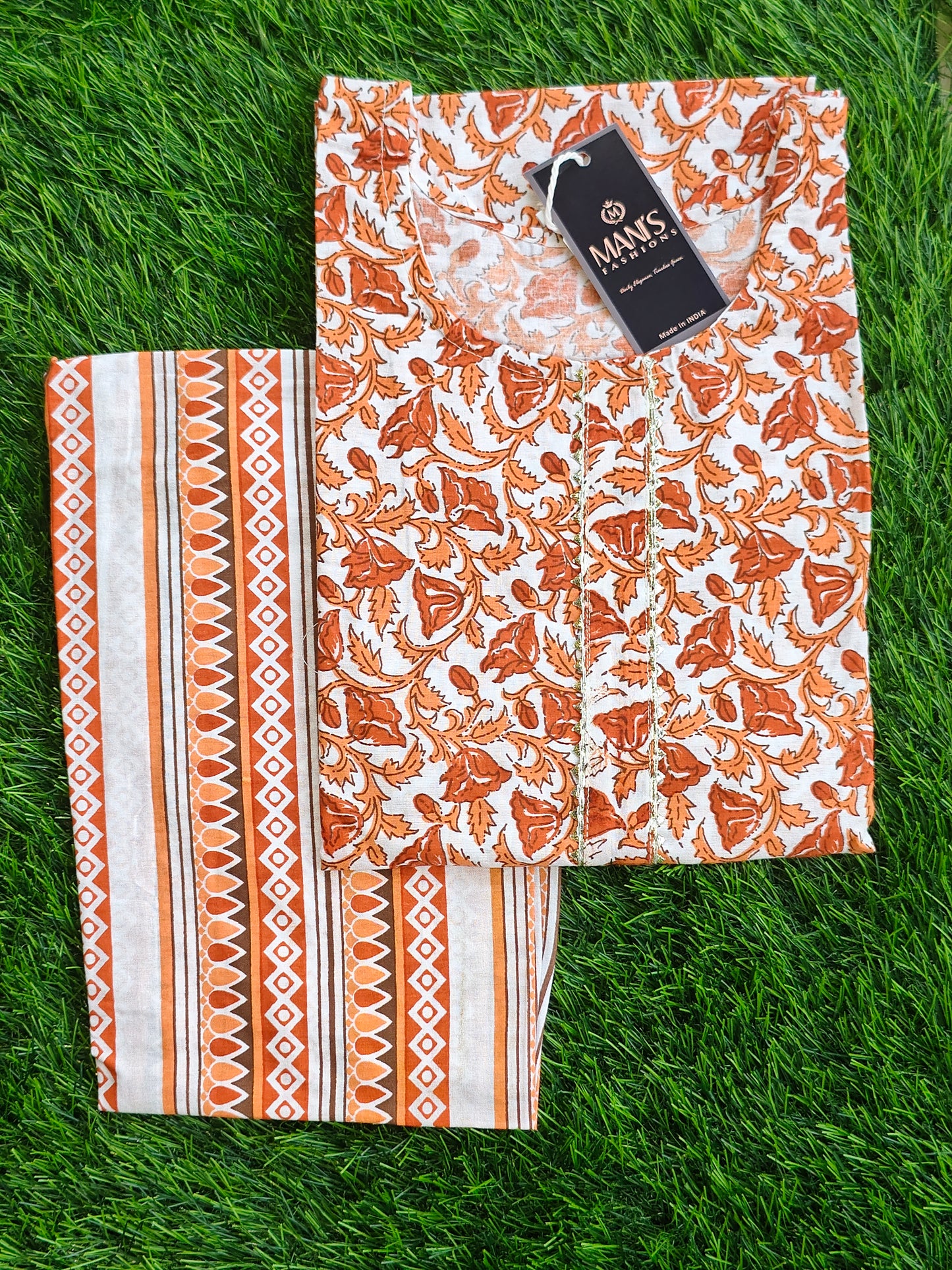 Summer Cotton Kurti Pant Set for Women with Vibrant Prints and Relaxed Fit