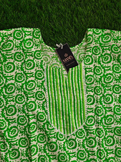 Summer Cotton Kurti Pant Set for Women with Vibrant Prints and Relaxed Fit