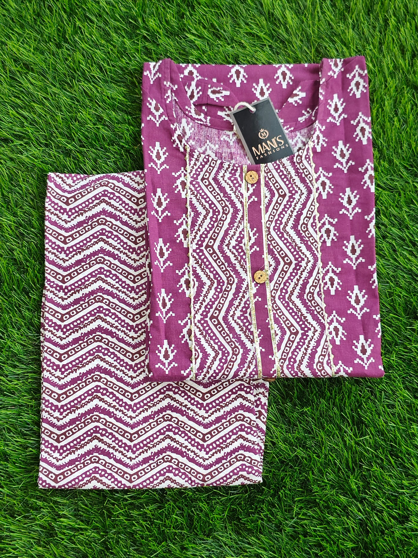 Summer Cotton Kurti Pant Set for Women with Vibrant Prints and Relaxed Fit