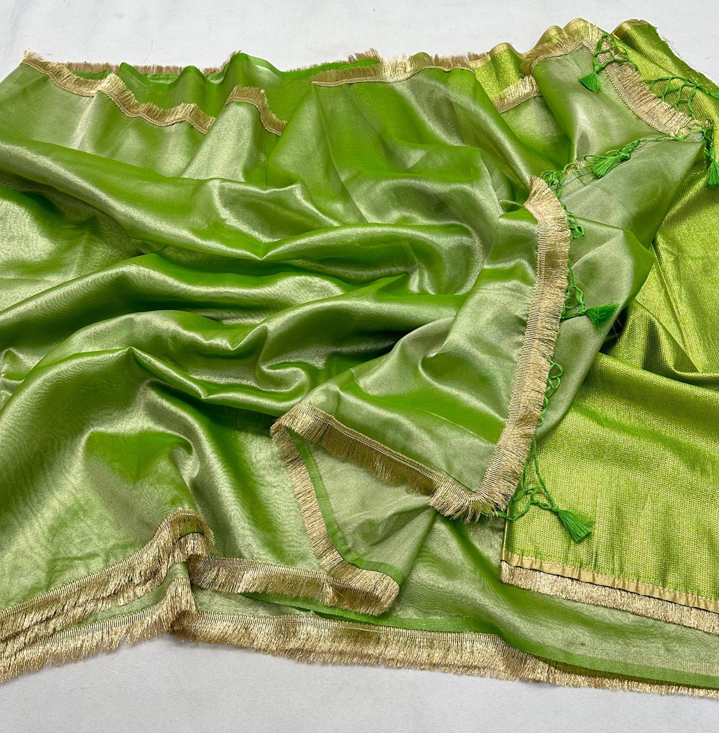 Regal Sophistication Banarasi Tissue Lace Soft Silk Saree