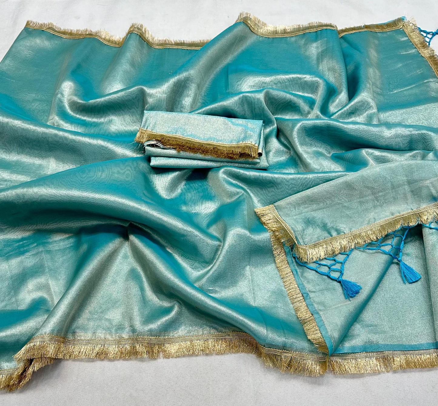 Regal Sophistication Banarasi Tissue Lace Soft Silk Saree