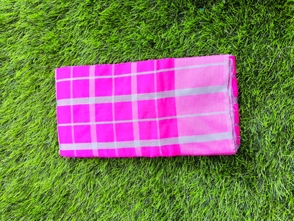 Lightweight Cotton Saree for Daily Wear with Minimal Motifs and Soft Breathable Fabric for Women