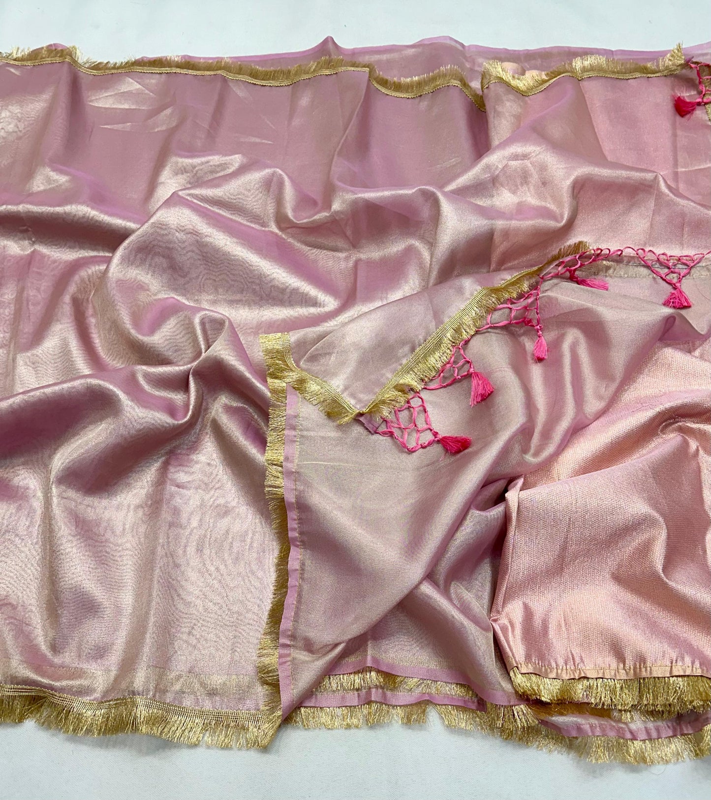 Regal Sophistication Banarasi Tissue Lace Soft Silk Saree