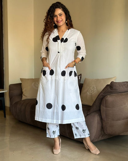 Pure Cotton Handblock Thappa Print Suit Set for Women – Festive Wear Cotton Set | Sizes 38 to 46