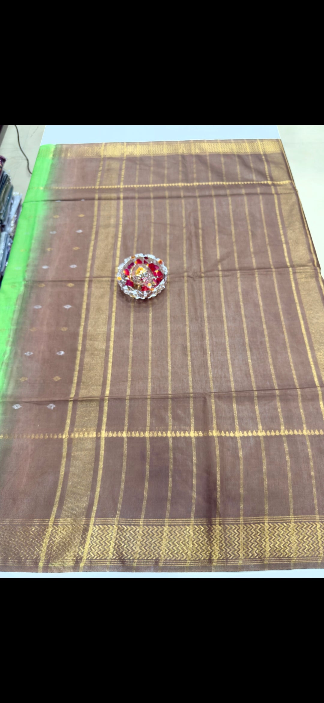 Semi Cotton Silk Saree with 2D Woven Buttas and Contrast Pallu – Elegant Daily and Festive Wear Saree