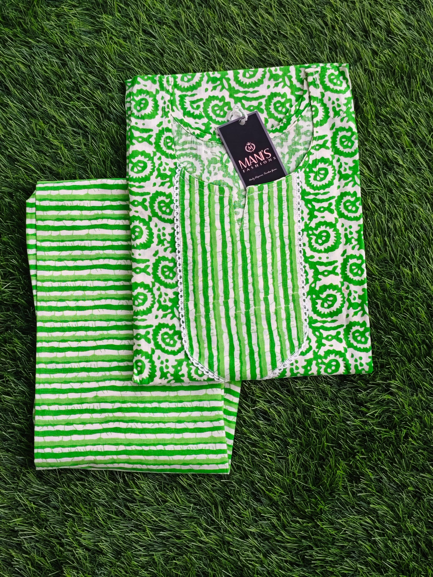 Summer Cotton Kurti Pant Set for Women with Vibrant Prints and Relaxed Fit