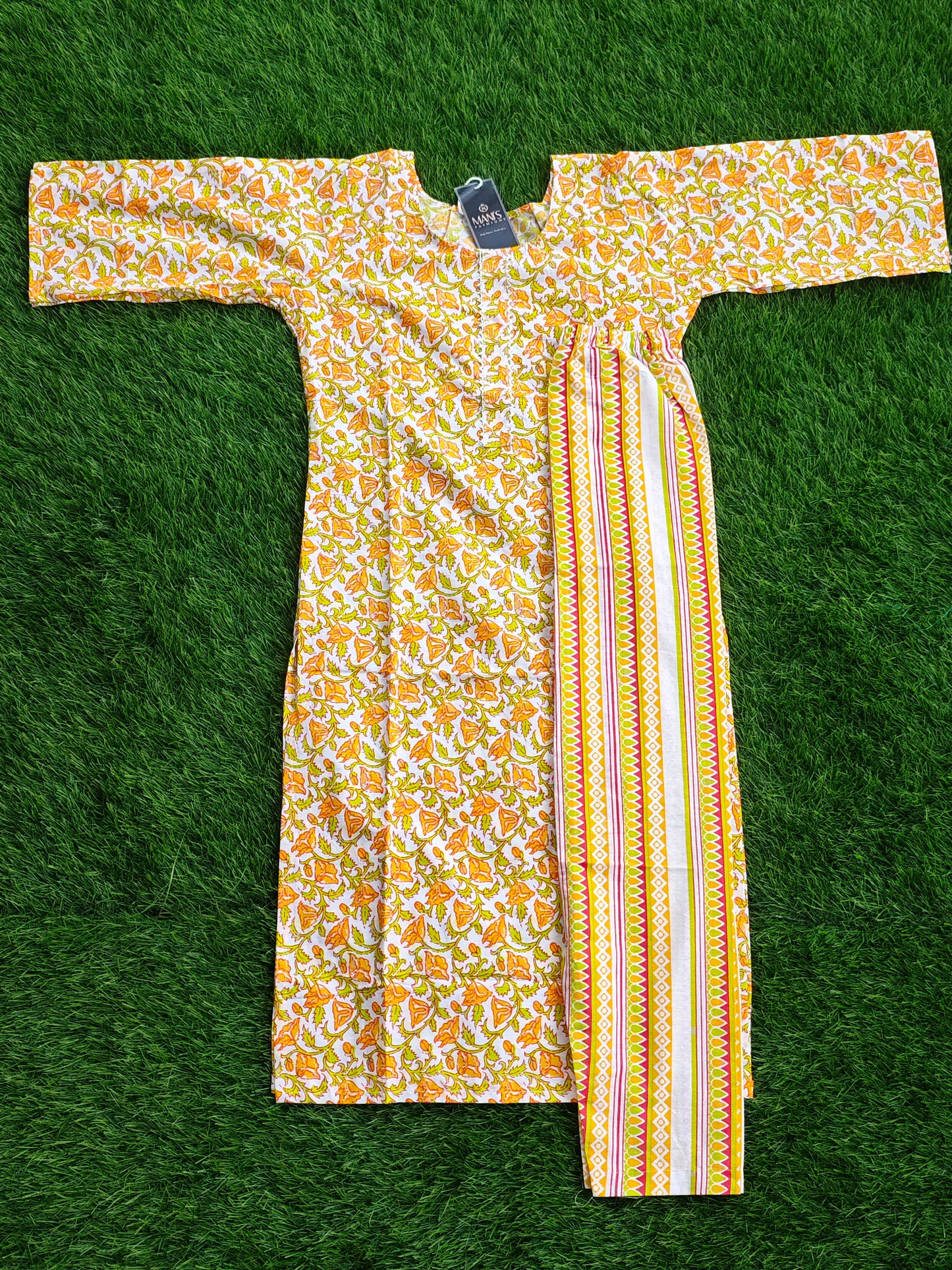 Summer Cotton Kurti Pant Set for Women with Vibrant Prints and Relaxed Fit