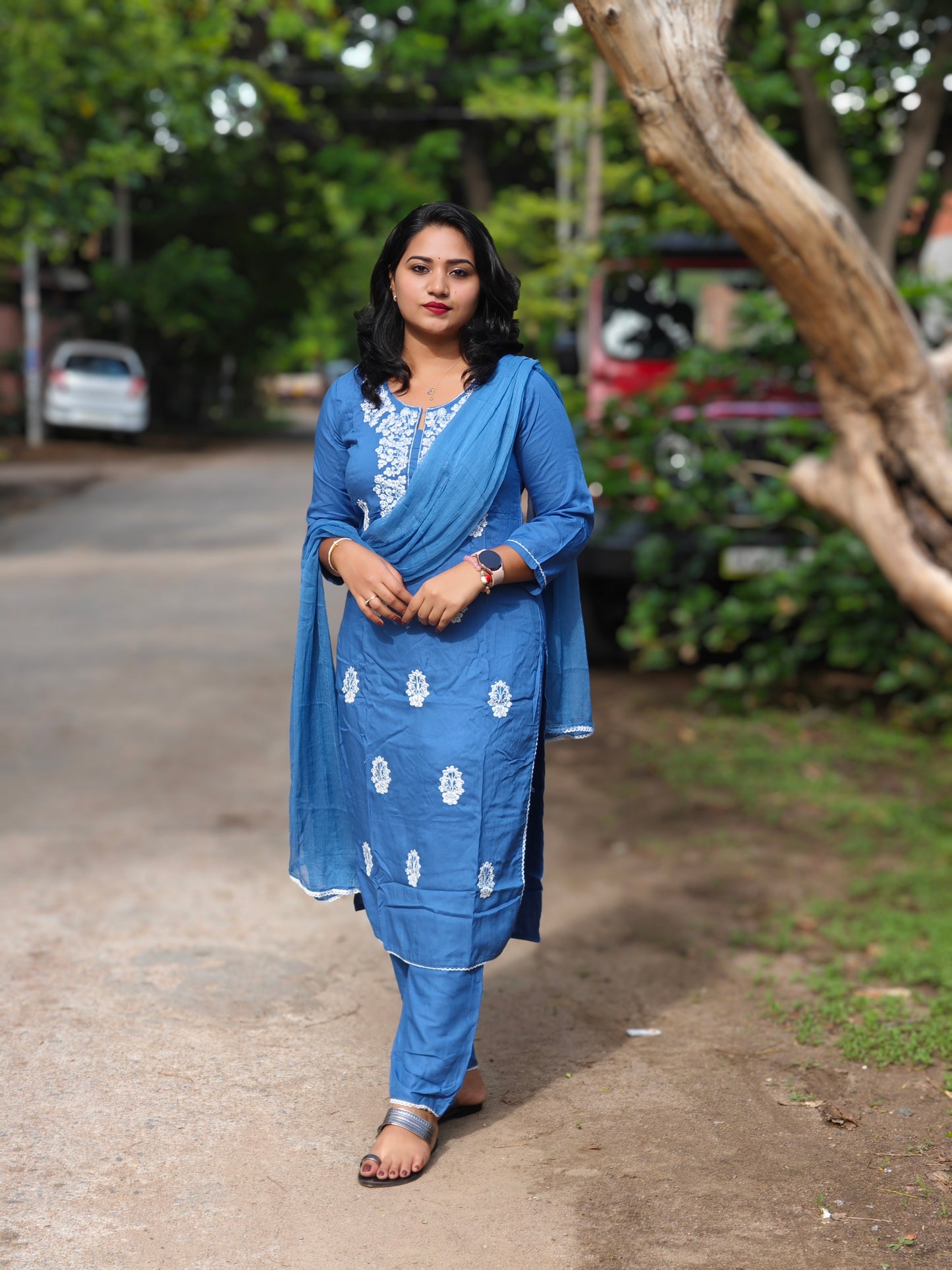 Jaipuri Rayon Ethnic Kurta with Pant and Dupatta – Heavy Fabric 3-Piece Set (M–3XL)