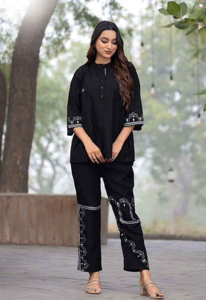 Women’s viscose weaving co-ord set, two piece outfit, plus size XL-XXXL (42-46), regular fit