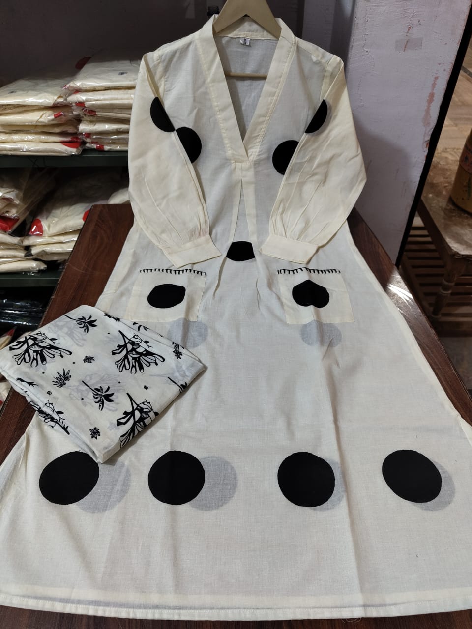 Pure Cotton Handblock Thappa Print Suit Set for Women – Festive Wear Cotton Set | Sizes 38 to 46