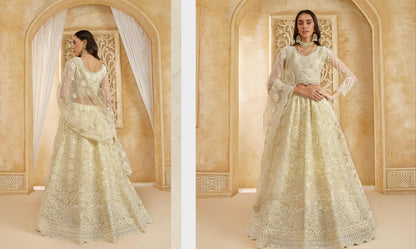 Net Lehenga Choli with Dupatta and Stone Embellished Cording Work – Wedding and Festive Wear for Women