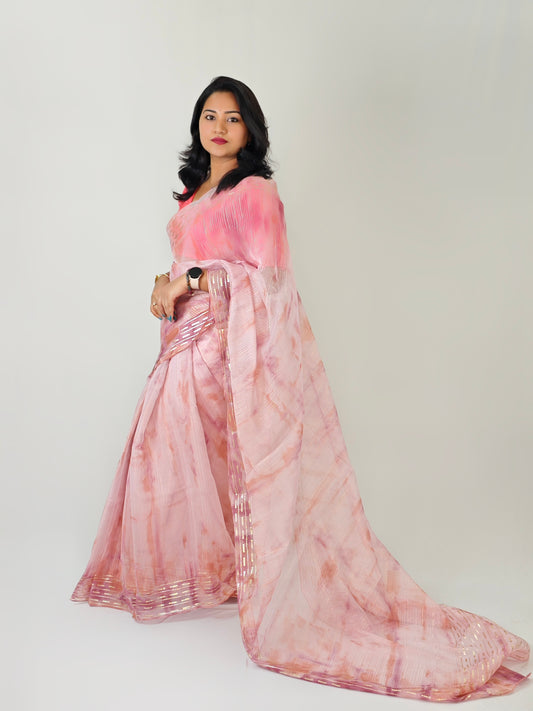 Pastel Bliss Pure Organza Sarees