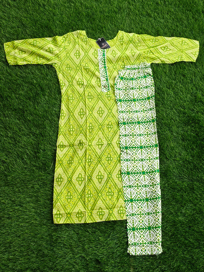 Summer Cotton Kurti Pant Set for Women with Vibrant Prints and Relaxed Fit