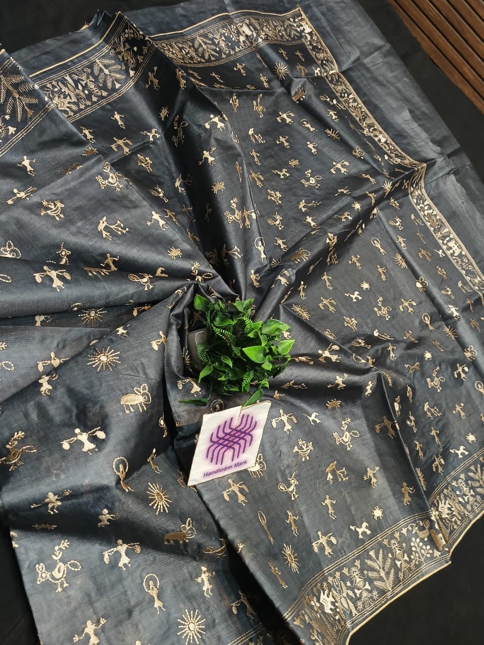 Semi Desi Tussar Silk Saree - Mani's Fashions