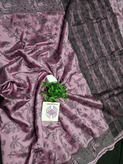 Semi Desi Tussar Silk Saree - Mani's Fashions