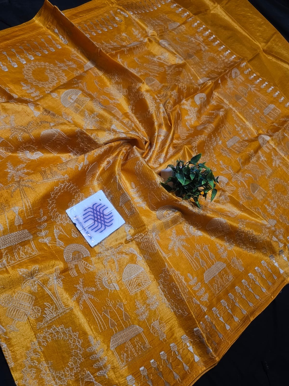 Semi Desi Tussar Silk Saree - Mani's Fashions