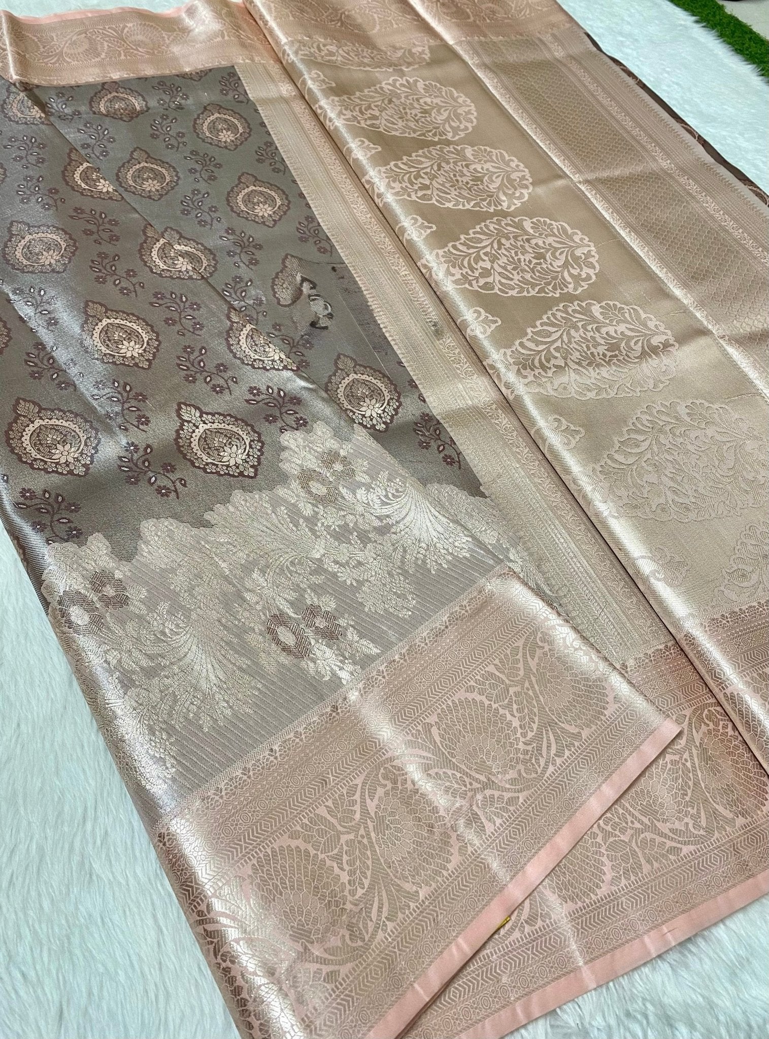 Semi Kanchi Tissue Bridal Collection - Mani's Fashions