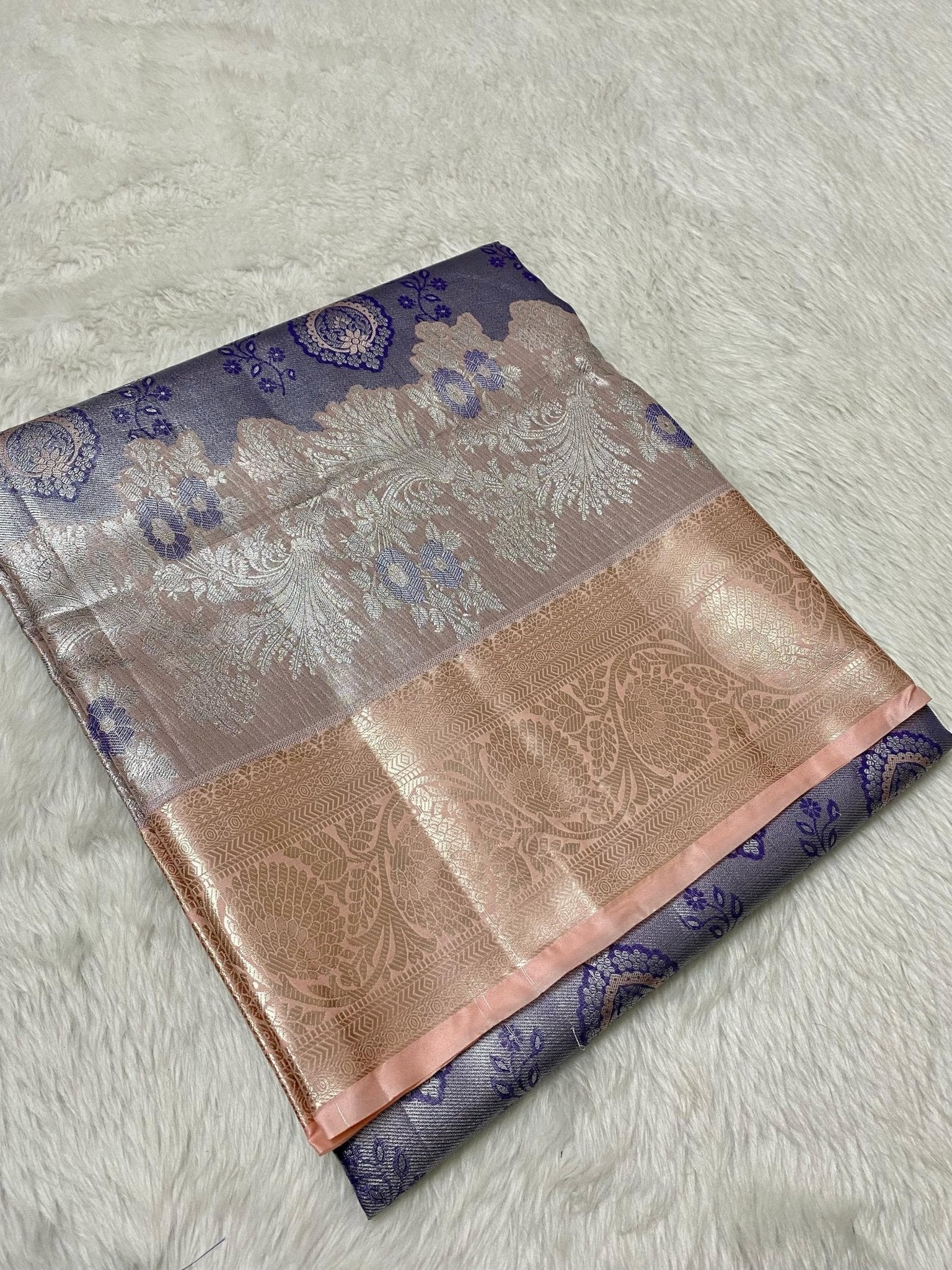 Semi Kanchi Tissue Bridal Collection - Mani's Fashions