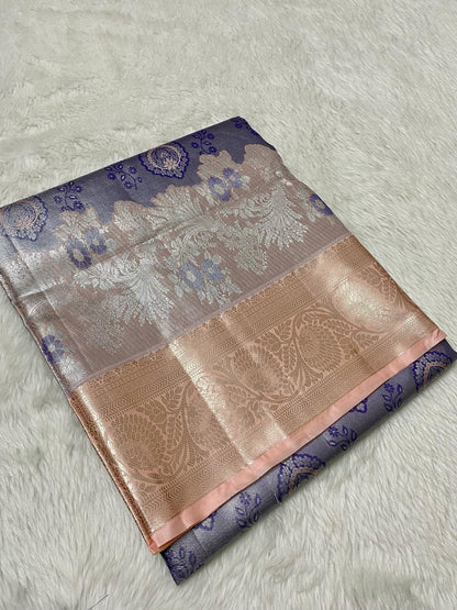 Semi Kanchi Tissue Bridal Collection - Mani's Fashions