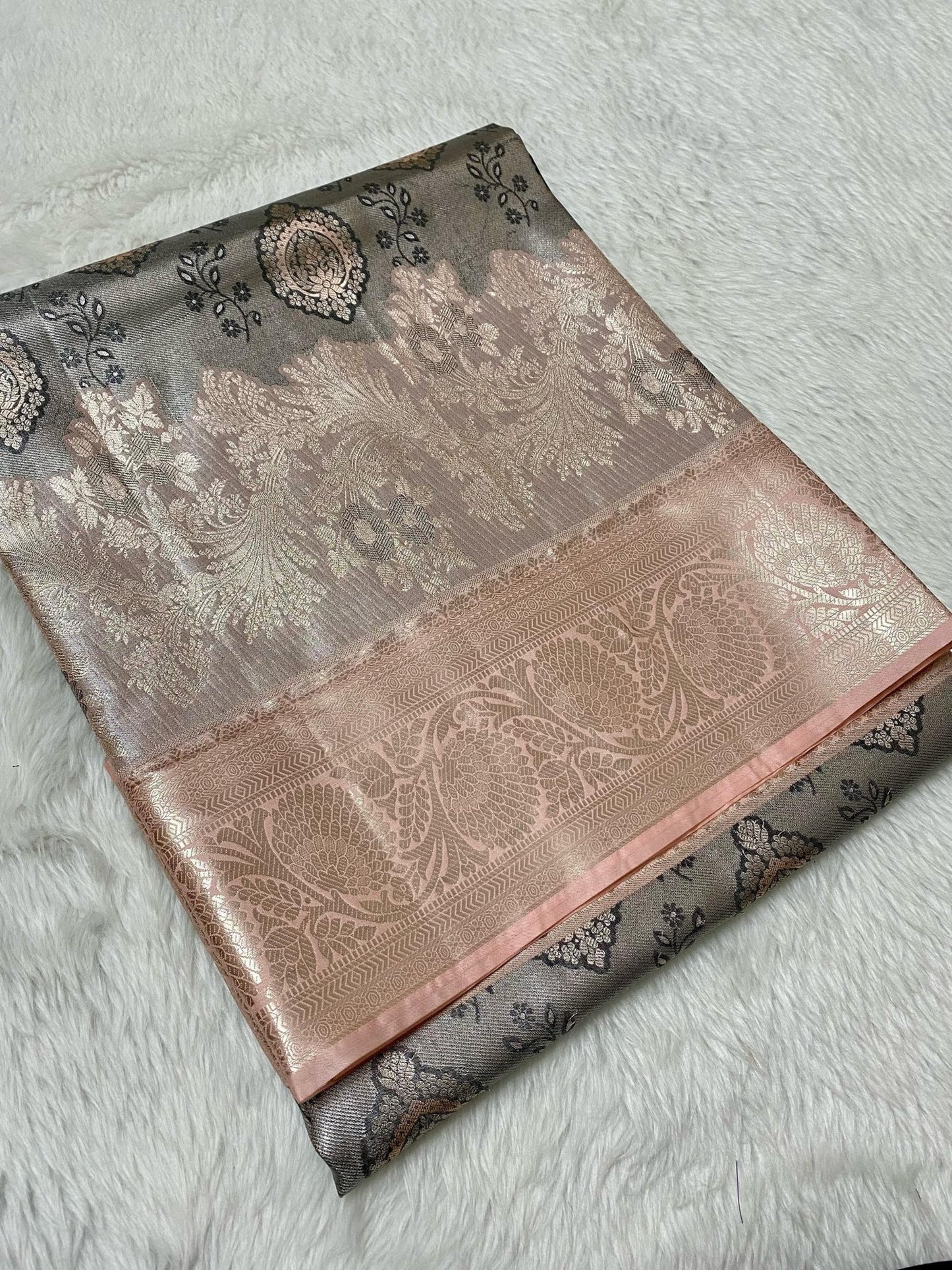 Semi Kanchi Tissue Bridal Collection - Mani's Fashions