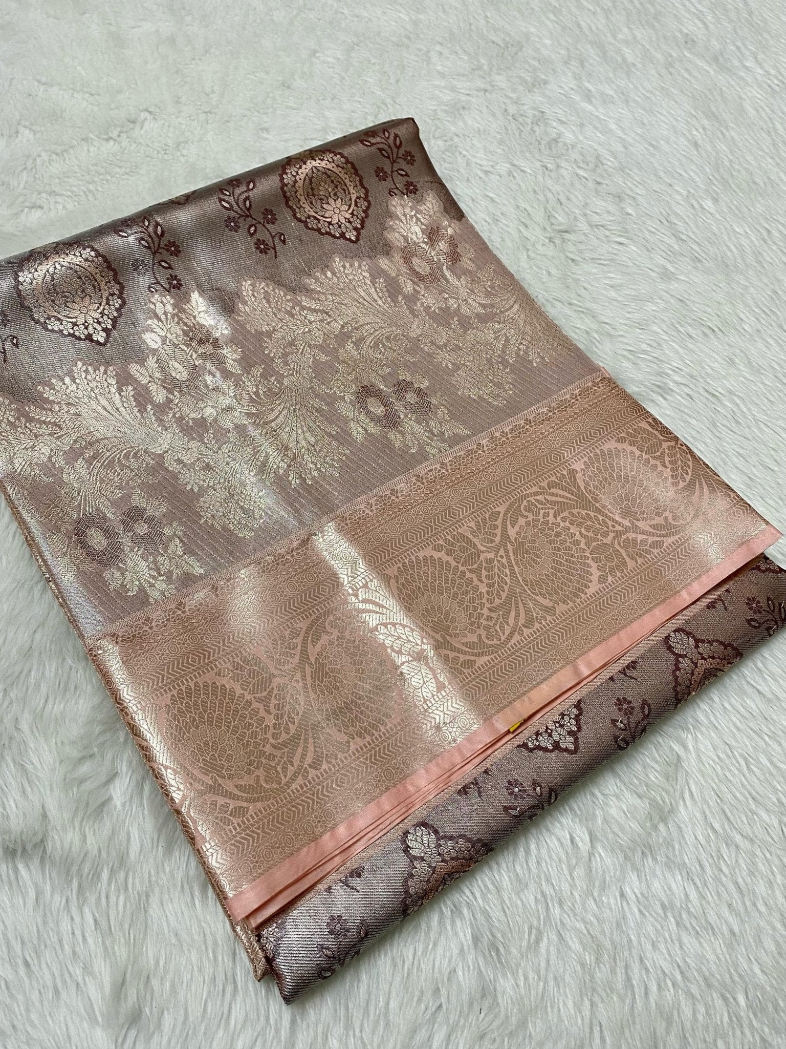 Semi Kanchi Tissue Bridal Collection - Mani's Fashions