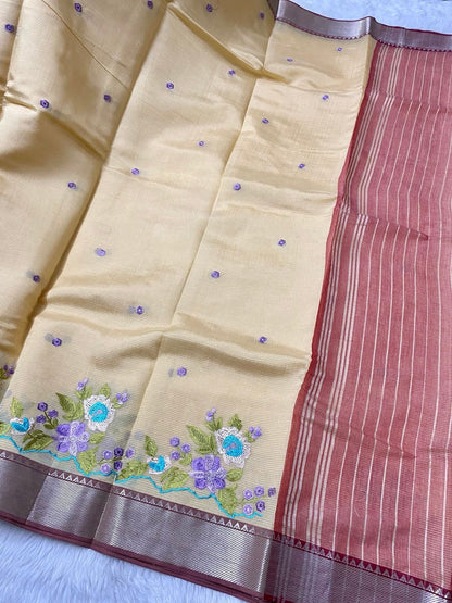 Timeless Sophistication: Mangalgiri Handwoven Pattu Sarees - Mani's Fashions