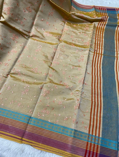 Timeless Sophistication: Mangalgiri Handwoven Pattu Sarees - Mani's Fashions