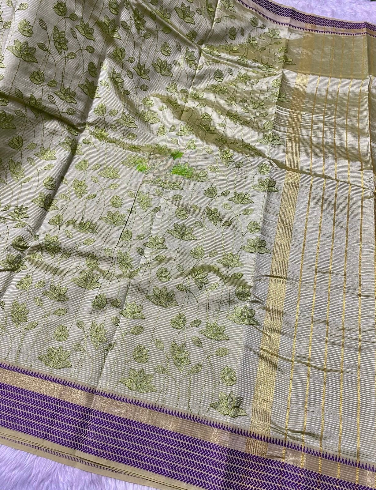 Timeless Sophistication: Mangalgiri Handwoven Pattu Sarees - Mani's Fashions